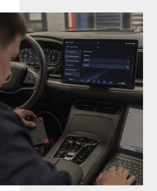Русификация автомобиля BYD HAN для эксплуатации в Армавире